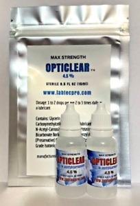 Cataract Eye Drops with 4.5% NAC, N-Acetylcarnosine 15ml Vial 2 pack!