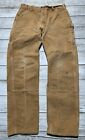 Vintage Carhartt Double Knee Pants Size 36X32 Made In USA B01 BRN