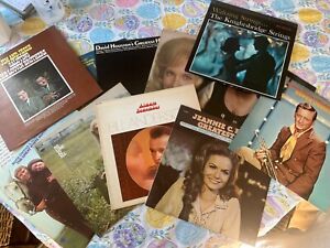 New Listing12 LP COUNTRY/FOLK VINYL RECORD LOT EXCELLENT CONDITION