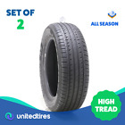 Set of (2) Used 225/60R18 Starfire Solarus A/S 100H - 8/32