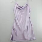 Vintage Avon Intimates Purple Satin Nightgown Y2K Lingerie Slip Dress Sz Small