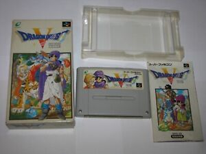 Dragon Quest V 5 Super Famicom SFC Japan import Boxed + Manual US Seller