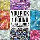 1 Lb Aura Quartz Raw Crystal Points (You Pick) Bulk Free Shipping Wholesale 16oz
