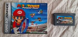 Mario Power Tennis Authentic & Tested w/ Manual (Game Boy Advance GBA 2005)