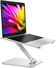 Foldable Laptop Stand, Height Adjustable Ergonomic Computer Stand for Desk, Alum