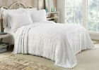 KINGSTON TUFTED FLORAL CHENILLE BEDSPREAD, ALL COTTON