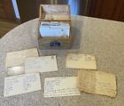 Vintage Gold Medal Flour Betty Crocker Wooden Box & Old Handwritten Recipe Cards