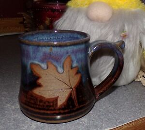 Alewine Pottery Maple Leaf Coffee Cup/Mug
