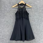 Vintage Designed for Dillard’s by Roberta Embellished Mini S Dress Small Black