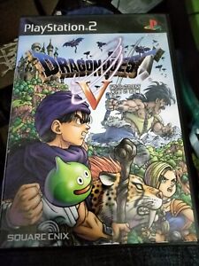 Dragon Quest 5 V (Sony PlayStation 2, 2004) Japanese Cib Complete