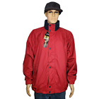 Rivers End Trading Co Men XL Red Stowe Away Hood Full Zip Windbreaker Jacket NWT