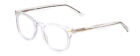 Prive Revaux Show Off Single Womens Round Reading Glasses in Clear Crystal 48 mm
