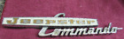 1967 - 1971 Kaiser Jeep Jeepster Commando Emblem set Hood Badge Script # 973349