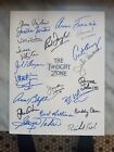ROD SERLING'S THE TWILIGHT ZONE-CAST AUTOGRAPHED (20) COLLECTION 1 OF KIND