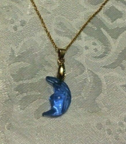 Blue moon crystal necklace