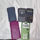 3 Texas Instruments TI-30X IIS handheld solar scientific calculators 2 Casio Lot