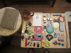 junk drawer lot Old signed book ? jewelry lot earrings old Solid Copper Mug Cup