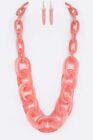 Iconic Resin Chain Link Necklace Set