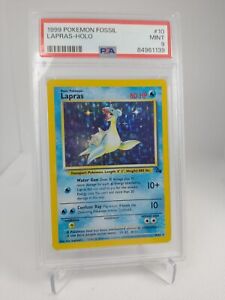#69 - PSA 9 - Lapras Holo #10 Fossil Vintage 1999 Pokemon Card