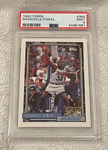 New Listing1992 Topps Shaquille O'Neal Rookie Card RC #362 Magic PSA 9