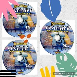 CHARTBUSTER KARAOKE 50’s &60’s ONE HIT WONDERS 3 CDG DISCS SET 5112 CDS pop rock