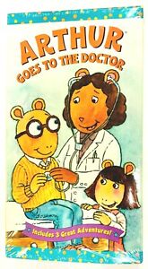 Arthur: Goes to the Doctor (VHS, 2001) Includes 3 Great Adventures! New Sealed