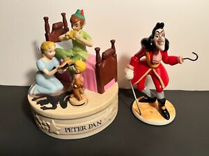 Disney Collection Peter Pan Music Box Musical Memories w/Wendy & Captain Hook