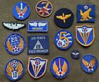 New ListingLot of 15 WW2 WWII US Patches USAAF Army Air Force Felt Patch, Wings, Insignia