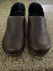 Dansko Chocolate Oiled Brown Professional Leather Clogs Size 40 EUR