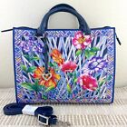 Brighton Trellis Blooms Campbell Floral Leather Tote Colorful Garden Spacious