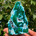 446G Natural Chrysocolla/Malachite transparent cluster rough mineral sample