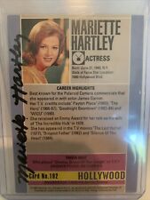 Starline Hollywood Autograph Card #192 MARIETTE HARTLEY Emmy Winning Actress ‘91