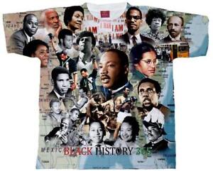 BLACK HISTORY T-SHIRT. BLACK HISTORY 400 Years. MLK, MALCOLM X. ROSA PARKS,ALI