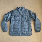 Flylow Mens Grey insulated Light weight Packable puffer Jacket  Coat SZ Small