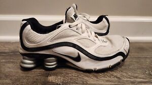 Size 8.5 - Nike Shox Turbo 9 2009 White Black 366410-101 Men's Sneakers