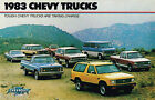 1983 Chevy Truck Brochure: 4WD,,PickUp,BLAZER,SUBURBAN,S10,VAN,EL CAMINO,Diesel,