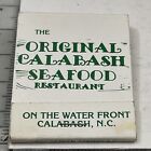 Matchbook Cover The Original Calabash Seafood Restaurant Calabash, NC gmg