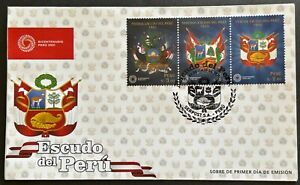 Perú Fdc 2021 Bicentenario: Escudos del Perú