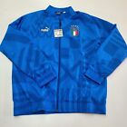 Mens Sz L Puma Italy Soccer Team Home Training Prematch Jacket Blue World Cup