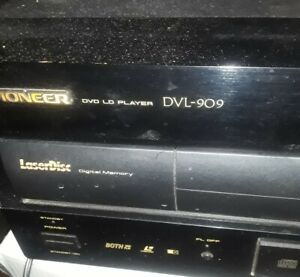 Pioneer DVL-909 DVD CD CDV LD LaserDisc Player  (semi-functions, as-is Free Ship