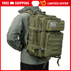 New Listing45L Military Tactical Backpack Molle Bag Rucksack Army 3 Days Assault w/ Patch