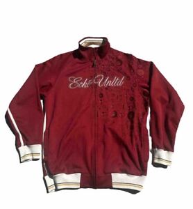 Vintage Ecko Varsity Jacket Mens L  Embroidered Zip Jacket