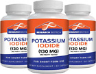 Potassium + Iodide (3PK) 130Mg Pills Thyroid Support Tablets Supplement