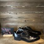 Mens To Boot New York Black Leather Cap Toe Lace Up Dress Oxfords Shoes Size 8 D