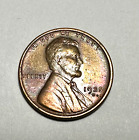 New Listing1925-D Lincoln Head Cent Wheat Penny Denver Mint RD Toned KM#132 AU+