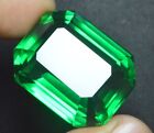114.00 Cts Natural Green Emerald  Emerald Cut Certified Colombian Loose Gemstone