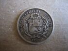 1860  Peru  UN REAL -  Small  Silver Coin.