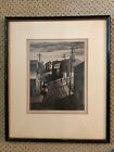 Samuel L Margolies , etching, framed and artist pencil signed, The Lone Traveler