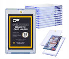 30 Pack Magnetic Trading Sport Card Holders 35pt One-Touch UV Protection Plastic