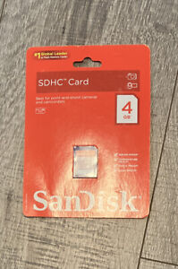 SanDisk 4GB Secure Digital High Capacity (SDHC) Card - New Sealed